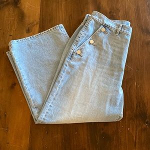 Loft wide leg jeans- size 12